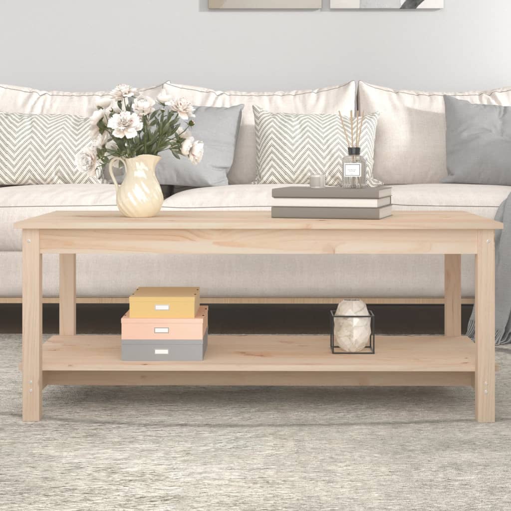 HKH Mesa de Centro en Madera de Pino Maciza