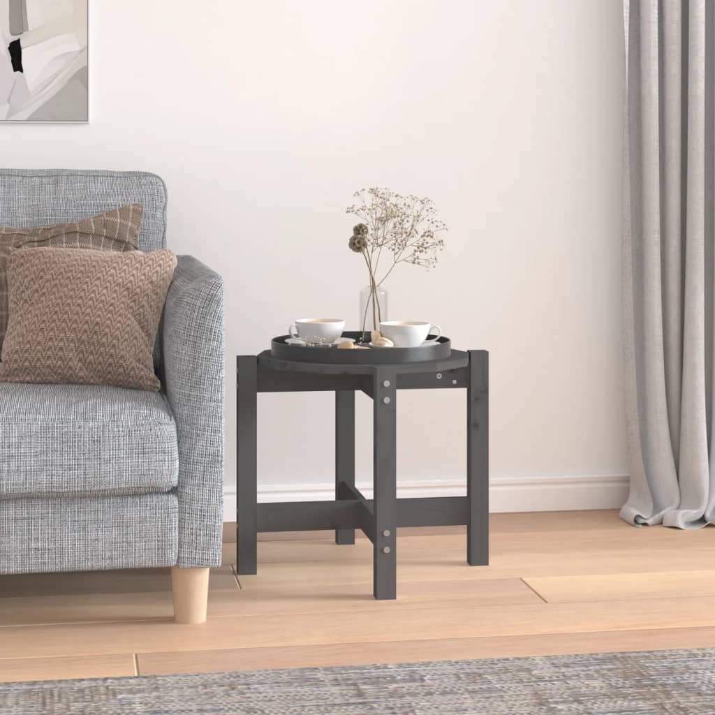 HKH Mesa de Centro en Madera Maciza de Pino - Gris