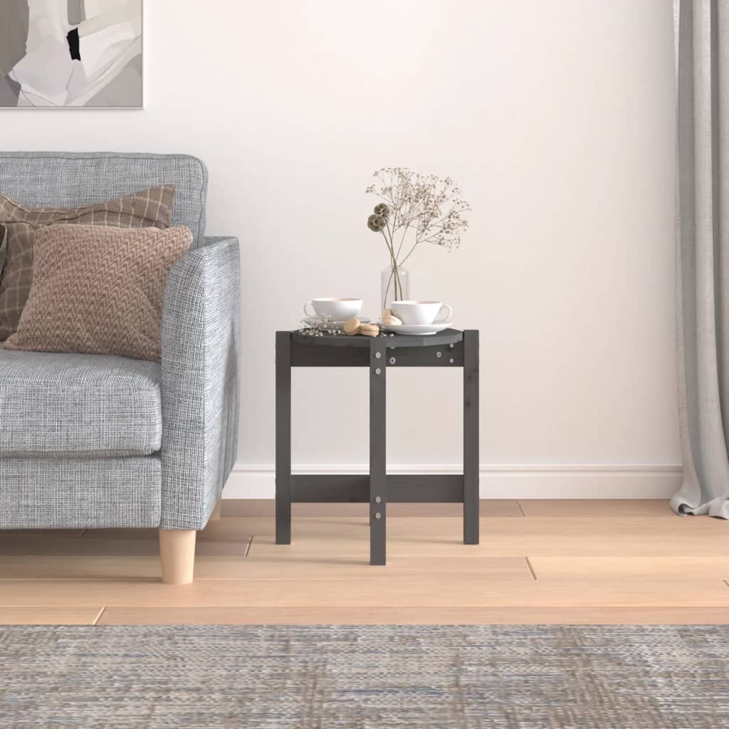 HKH Mesa de Centro en Madera Maciza de Pino - Gris