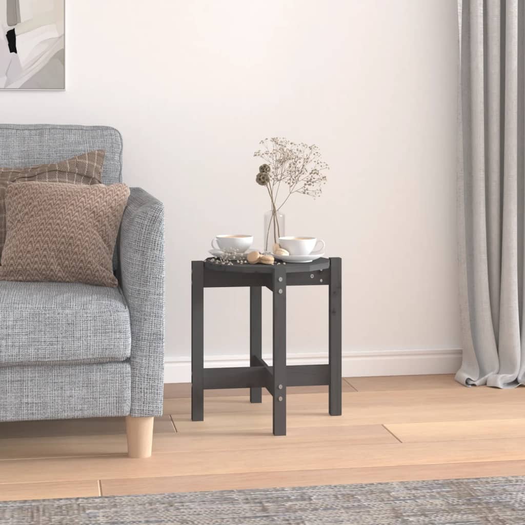 HKH Mesa de Centro en Madera Maciza de Pino - Gris