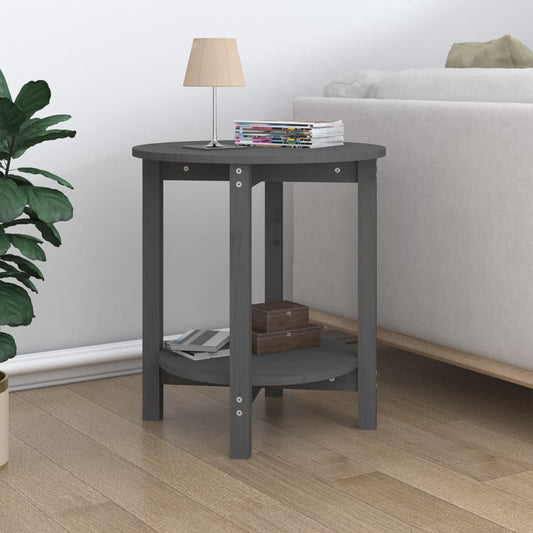 HKH Mesa de Centro en Madera Maciza de Pino - Gris