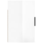 HKH Conjunto de 2 Mesas de Cabeceira de Parede - Branco Brilhante