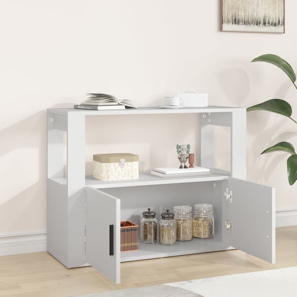 Aparador Clásico HKH en derivados de Madera 80 X 30 X 60 Cm - Blanco