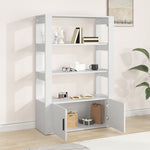 HKH Aparador Alto em derivados de Madeira 80 X 30 X 119,5 Cm - Branco