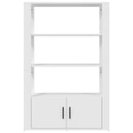 HKH Aparador Alto em derivados de Madeira 80 X 30 X 119,5 Cm - Branco