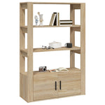 HKH Aparador Alto en derivados de Madera 80 X 30 X 119,5 Cm - Roble Sonoma