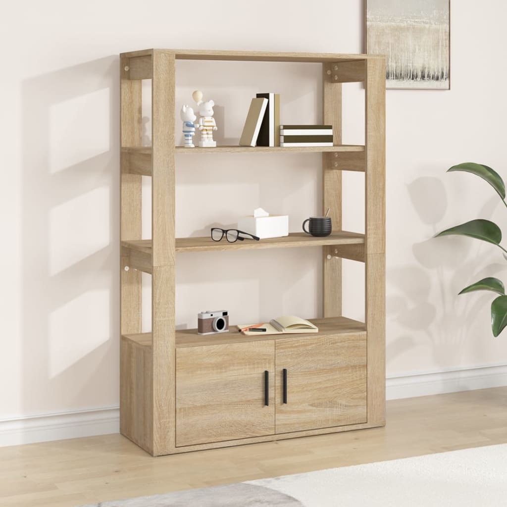 HKH Aparador Alto en derivados de Madera 80 X 30 X 119,5 Cm - Roble Sonoma