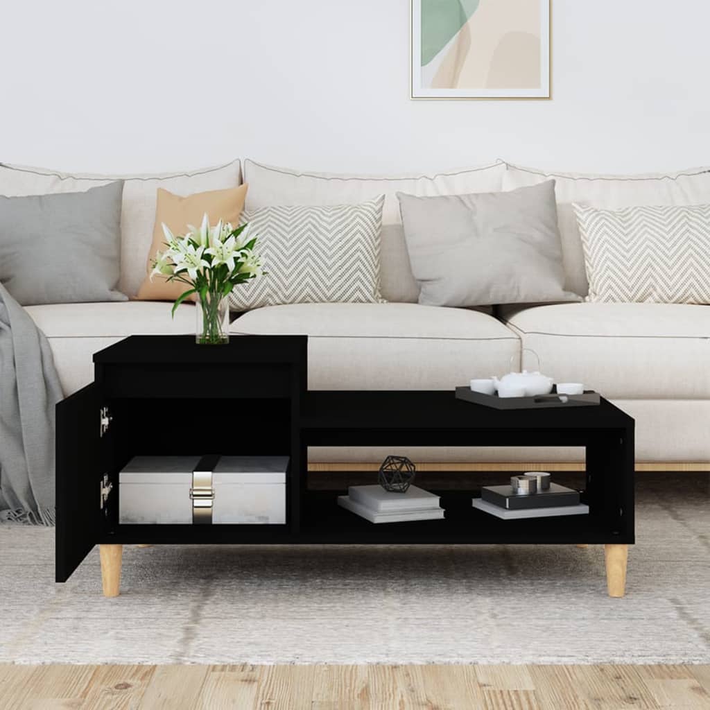 Mesa de centro HKH en madera manufacturada - Negro