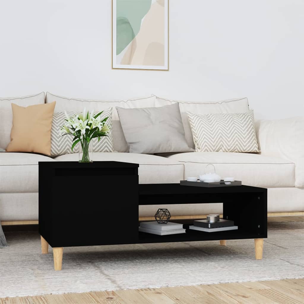 Mesa de centro HKH en madera manufacturada - Negro