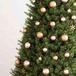 HKH Conjunto de 111 Enfeites de Natal em Poliestireno - Rosa/Dourado