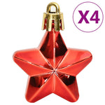 HKH Conjunto de 111 Enfeites Natal em Poliestireno - Vermelho/Dourado/Verde