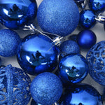 HKH Conjunto de 111 Enfeites de Natal em Poliestireno - Azul