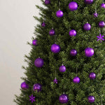 HKH Conjunto de 111 Enfeites de Natal em Poliestireno - Roxo