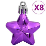 HKH Conjunto de 111 Enfeites de Natal em Poliestireno - Roxo