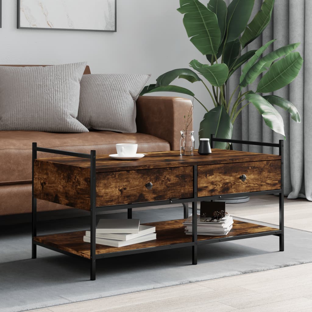Mesa de centro HKH en derivados de madera Roble Ahumado