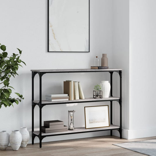 HKH Mesa auxiliar de madera manufacturada - Gris