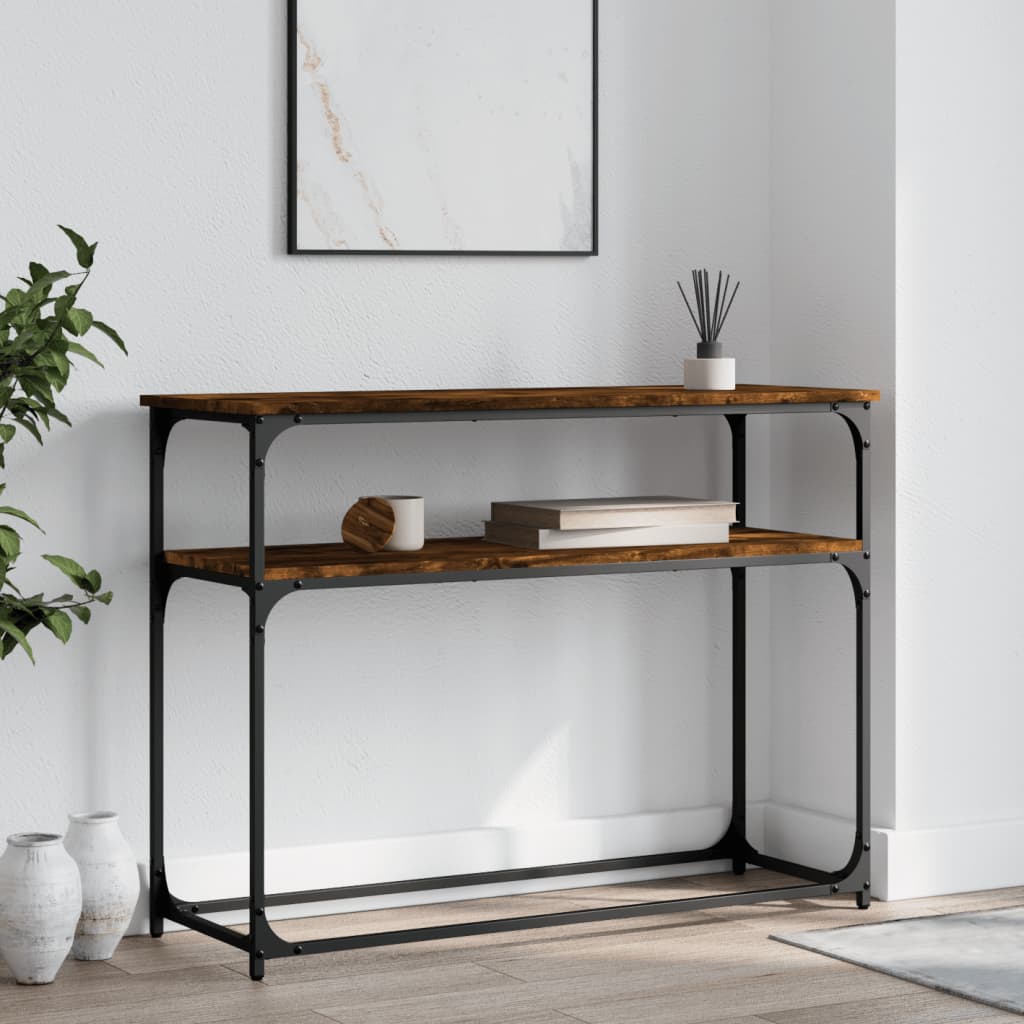 Mesa auxiliar HKH en roble ahumado y derivados de la madera