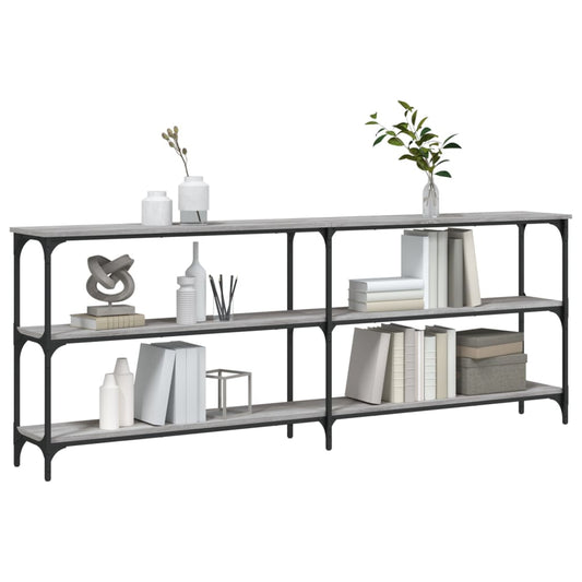 HKH Mesa auxiliar de madera manufacturada - Gris