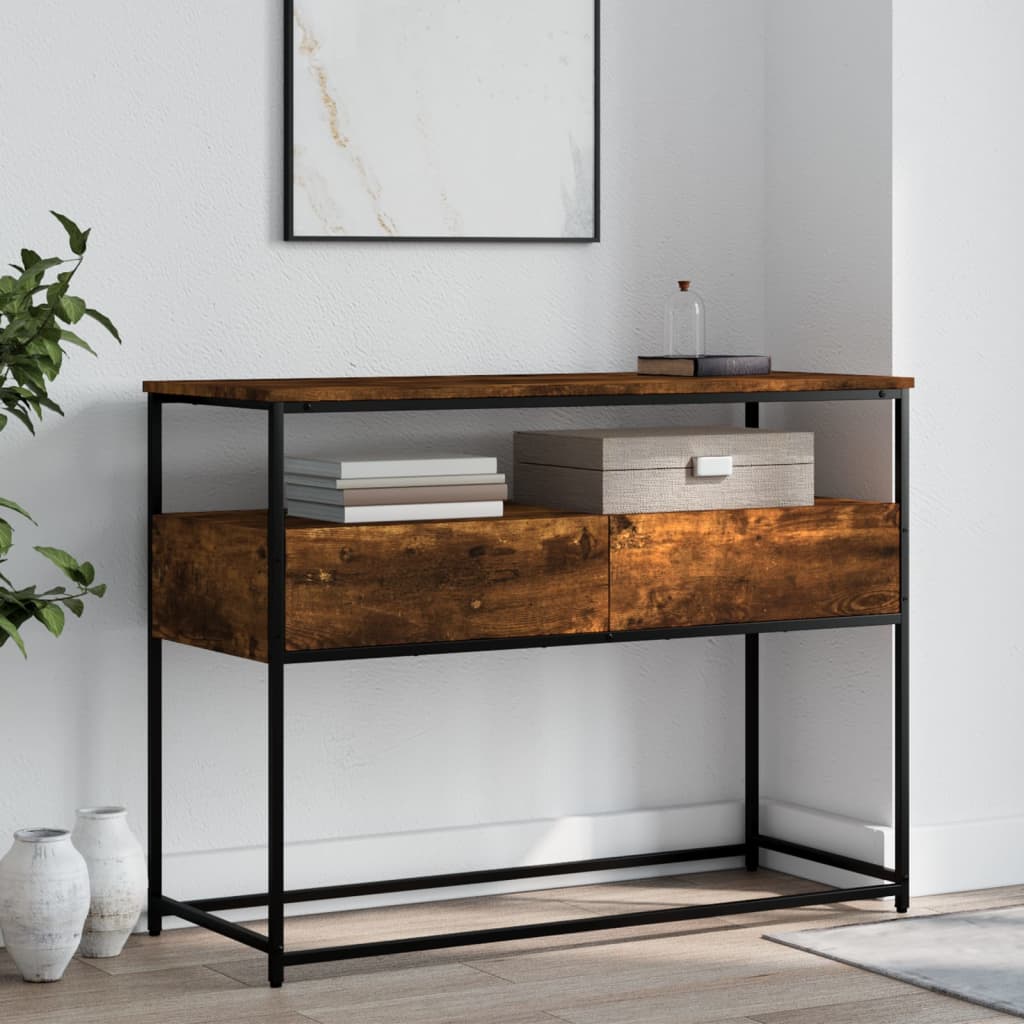 Mesa auxiliar HKH en roble ahumado y derivados de la madera