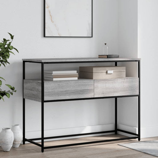 HKH Mesa auxiliar de madera manufacturada - Gris