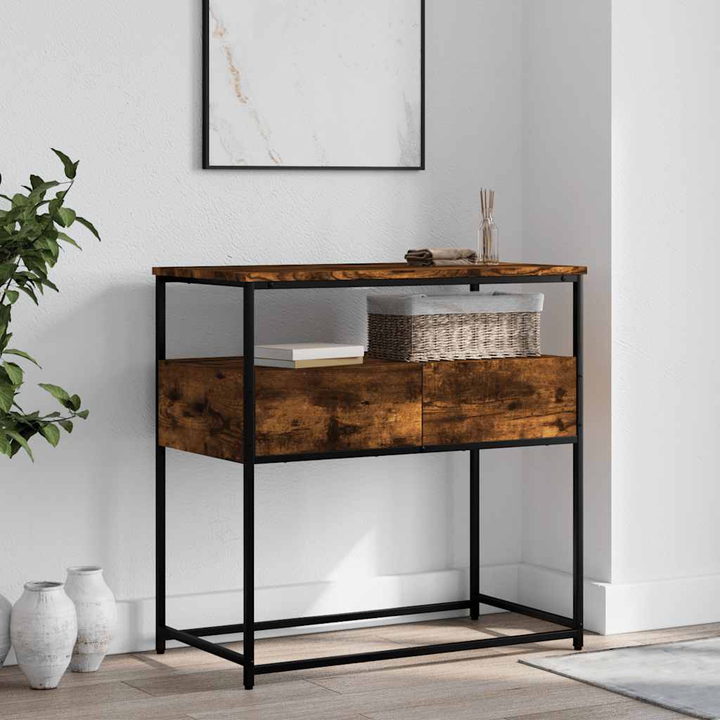 Mesa auxiliar HKH en roble ahumado y derivados de la madera