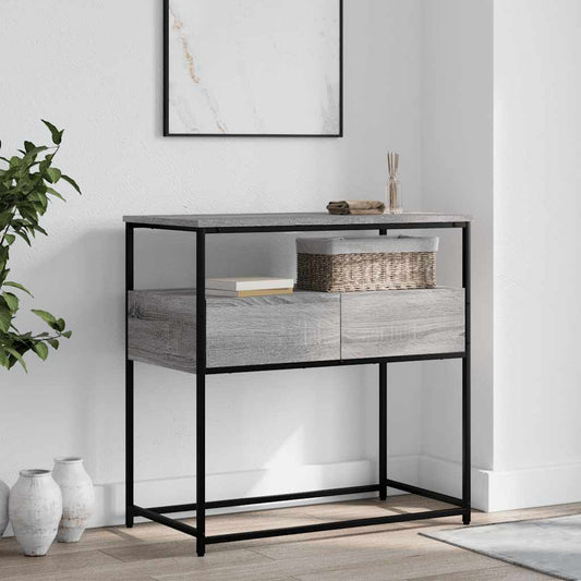 HKH Mesa auxiliar de madera manufacturada - Gris