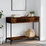 Mesa auxiliar HKH en roble ahumado y derivados de la madera