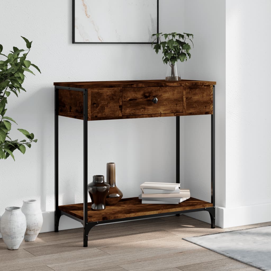 Mesa auxiliar HKH en roble ahumado y derivados de la madera