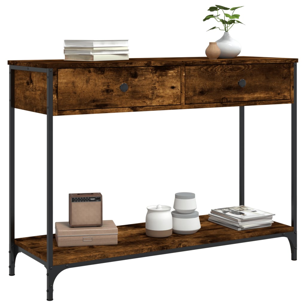 Mesa auxiliar HKH en roble ahumado y derivados de la madera