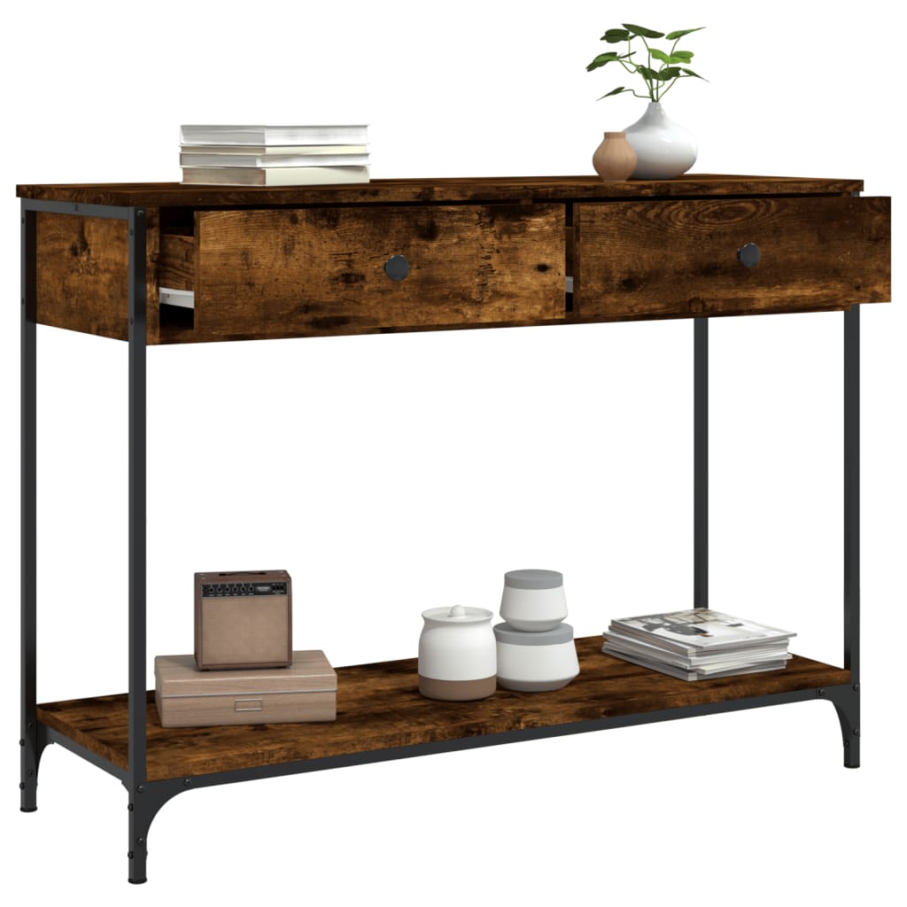 Mesa auxiliar HKH en roble ahumado y derivados de la madera