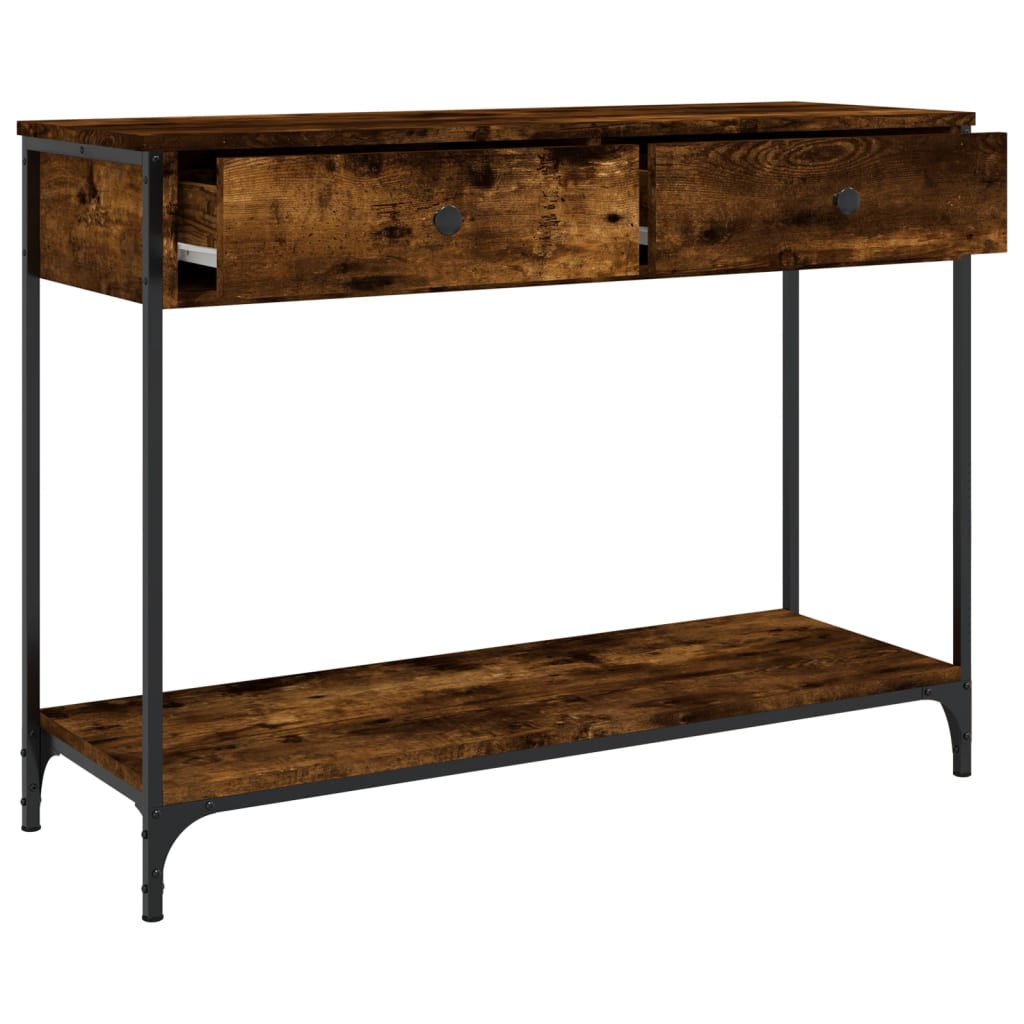 Mesa auxiliar HKH en roble ahumado y derivados de la madera
