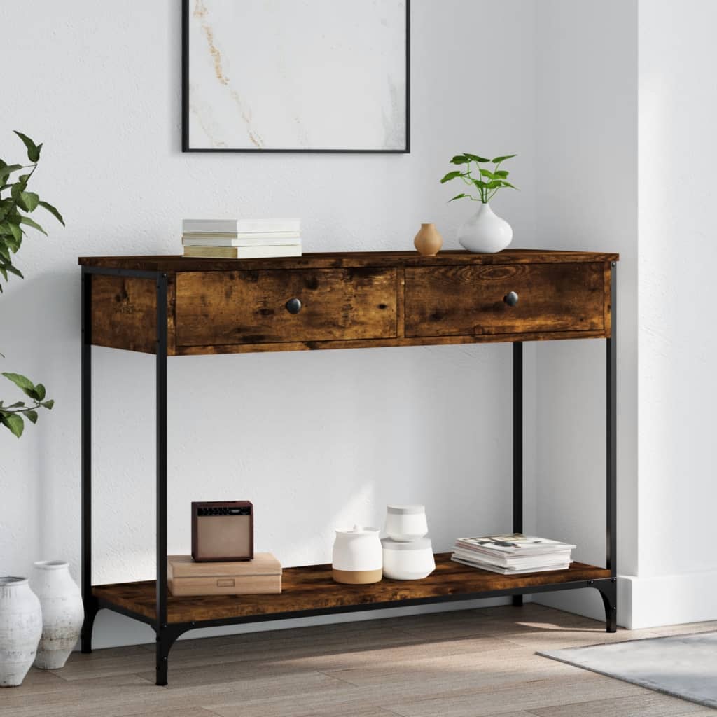 Mesa auxiliar HKH en roble ahumado y derivados de la madera