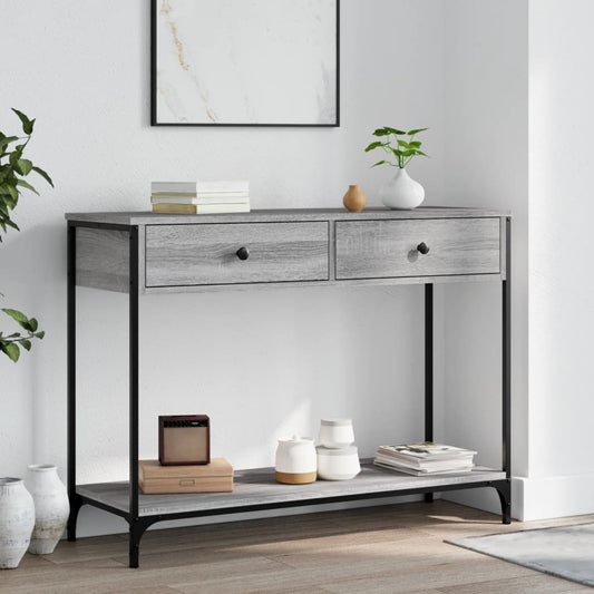 HKH Mesa auxiliar de madera manufacturada - Gris