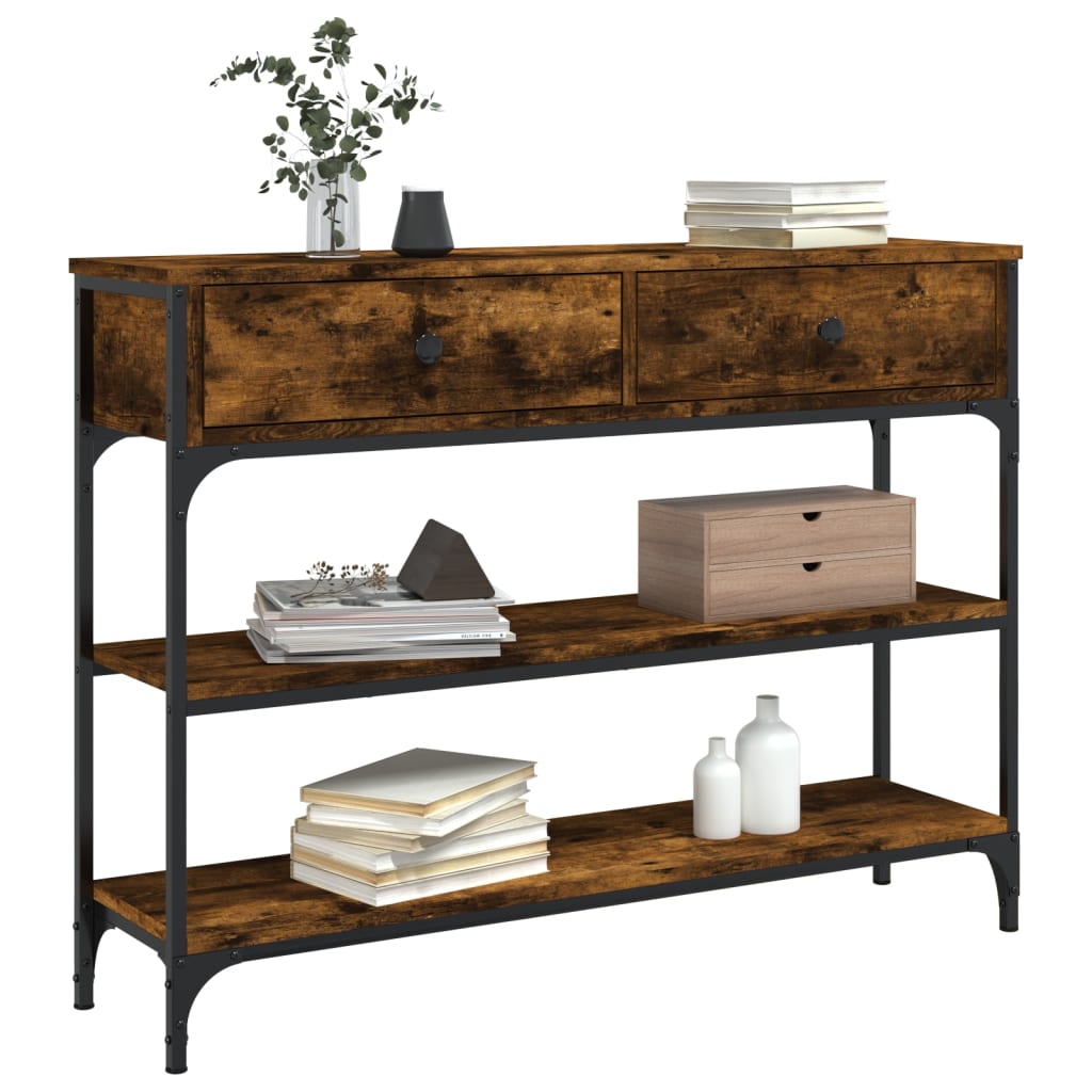 Mesa auxiliar HKH en roble ahumado y derivados de la madera