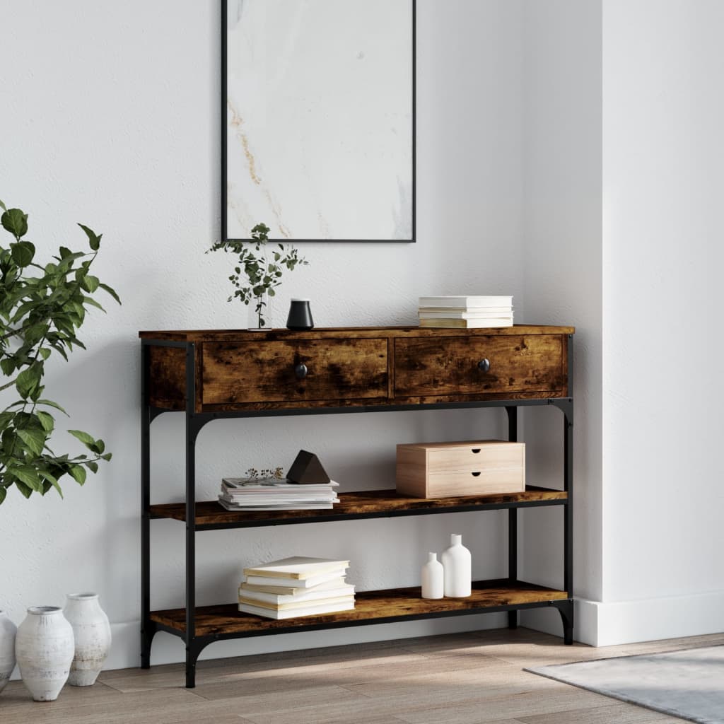 Mesa auxiliar HKH en roble ahumado y derivados de la madera