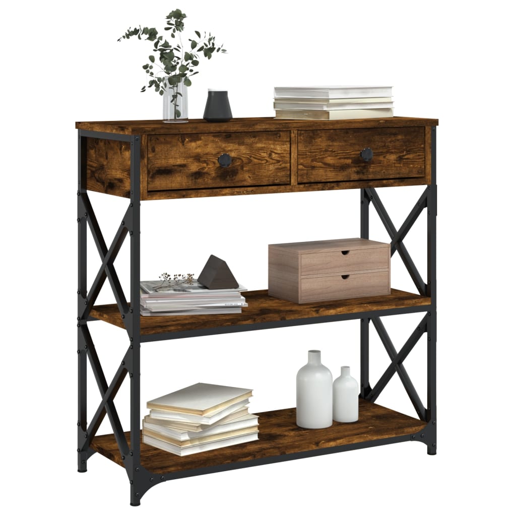 Mesa auxiliar HKH en roble ahumado y derivados de la madera