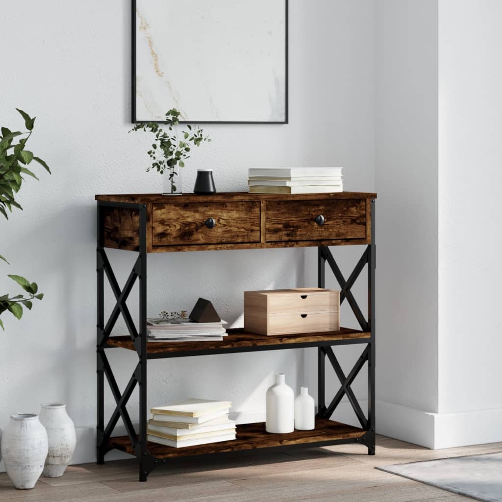 Mesa auxiliar HKH en roble ahumado y derivados de la madera