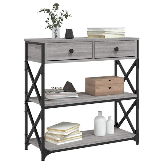 HKH Mesa auxiliar de madera manufacturada - Gris
