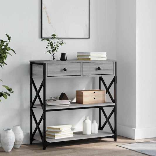 HKH Mesa auxiliar de madera manufacturada - Gris
