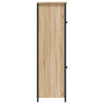 HKH Aparador Alto de Madera Procesada, Metal, Vidrio 62 X 32 X 106,5 Cm - Roble Sonoma