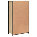 HKH Aparador Alto de Madera Procesada, Metal, Vidrio 62 X 32 X 106,5 Cm - Roble Sonoma