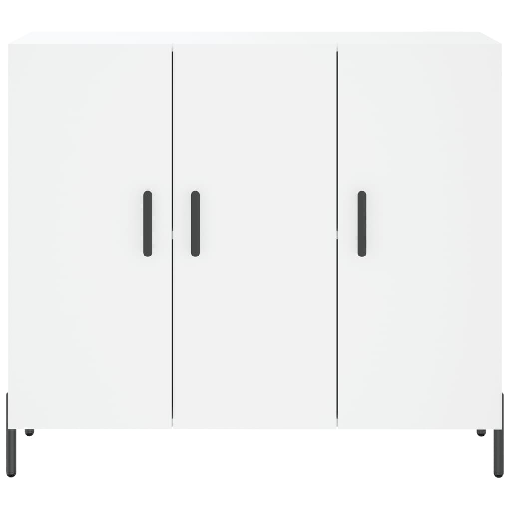HKH Aparador Moderno em derivados de Madeira, Metal 90 X 34 X 80 Cm - Branco