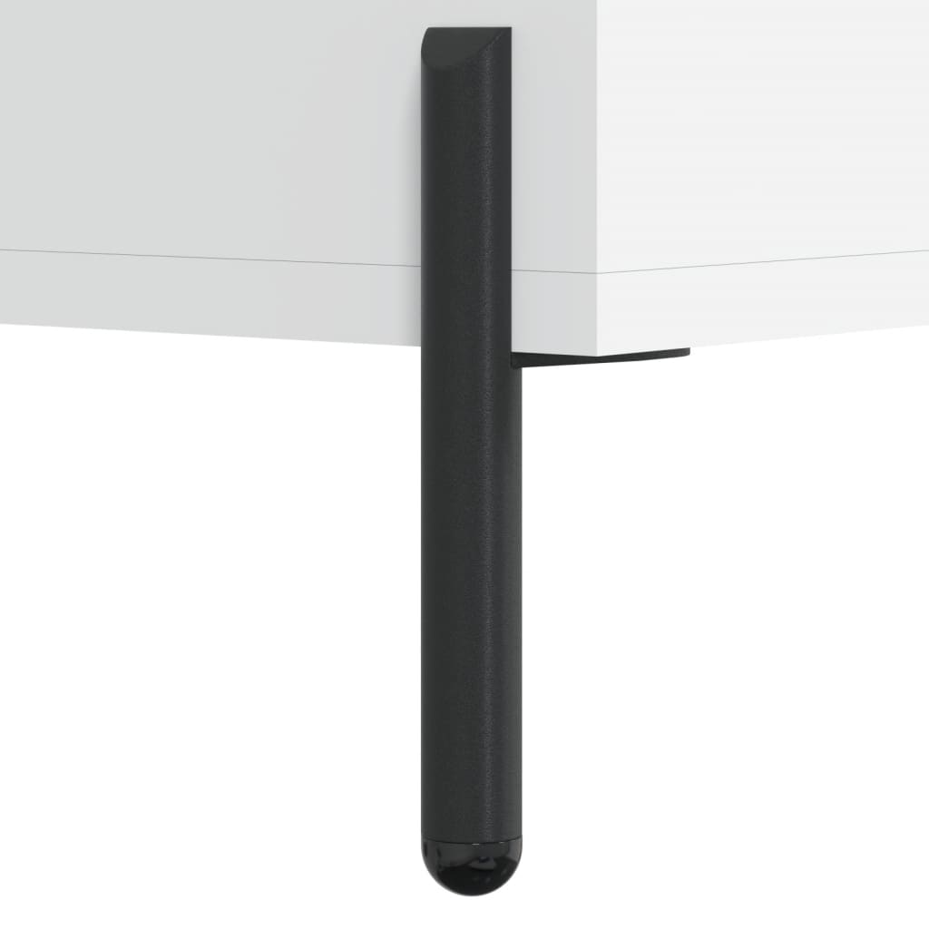 HKH Aparador Moderno em derivados de Madeira, Metal 90 X 34 X 80 Cm - Branco