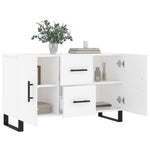 Aparador moderno HKH de madera, metal 100 x 36 x 60 cm - Blanco