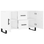 Aparador moderno HKH de madera, metal 100 x 36 x 60 cm - Blanco
