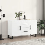 Aparador moderno HKH de madera, metal 100 x 36 x 60 cm - Blanco