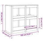 HKH Armario de Cocina para Exterior de Madera de Pino Maciza