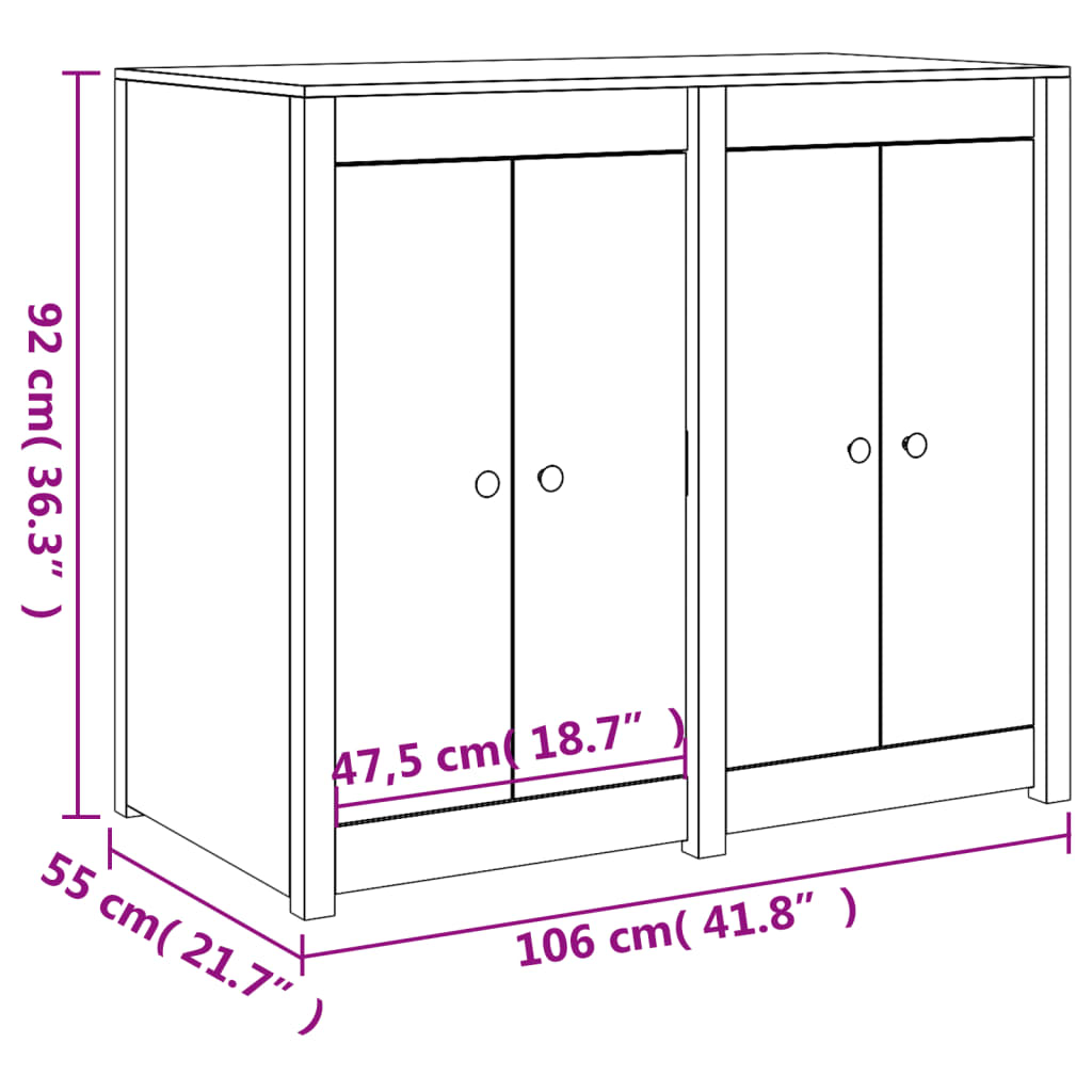 HKH Mueble de Cocina Exterior de Madera Maciza de Pino