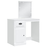 HKH Toucador com Luzes LED - 90x42x132,5 Cm - Branco