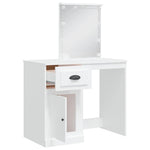 HKH Toucador com Luzes LED - 90x42x132,5 Cm - Branco